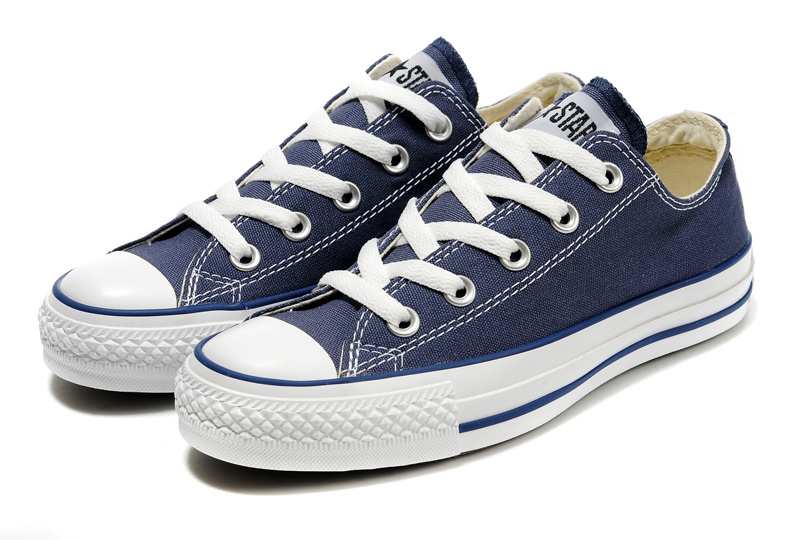 converse bleu basse femme